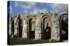 Arched Portico of Roman Theatre in Gubbio, Umbria, Italy BC-null-Stretched Canvas