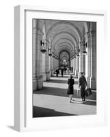 Arched Walkway at Front of Union Station-Alfred Eisenstaedt-Framed Photographic Print