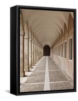 Arched Walkway, the Royal Palace, Aranjuez, Spain-Walter Bibikow-Framed Stretched Canvas