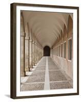 Arched Walkway, the Royal Palace, Aranjuez, Spain-Walter Bibikow-Framed Premium Photographic Print