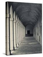 Arched Walkway, the Royal Palace, Aranjuez, Spain-Walter Bibikow-Stretched Canvas