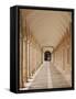 Arched Walkway, the Royal Palace, Aranjuez, Spain-Walter Bibikow-Framed Stretched Canvas