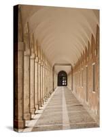 Arched Walkway, the Royal Palace, Aranjuez, Spain-Walter Bibikow-Stretched Canvas