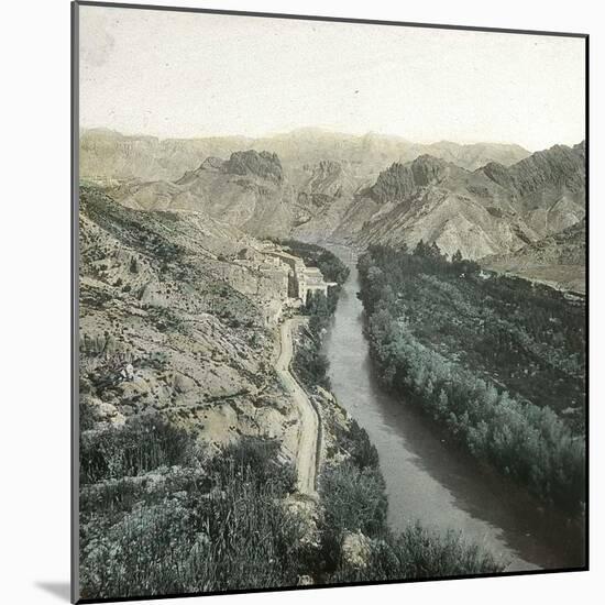 Archena (Spain), the Thermal Baths Establishment Along the Segura River, Circa 1885-1890-Leon, Levy et Fils-Mounted Photographic Print