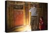 Archeologists and Restorers Studing the Frescos at Poppea Villa (Villa Poppaea)-Oliviero Olivieri-Stretched Canvas