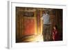 Archeologists and Restorers Studing the Frescos at Poppea Villa (Villa Poppaea)-Oliviero Olivieri-Framed Photographic Print