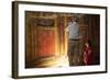 Archeologists and Restorers Studing the Frescos at Poppea Villa (Villa Poppaea)-Oliviero Olivieri-Framed Photographic Print