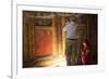 Archeologists and Restorers Studing the Frescos at Poppea Villa (Villa Poppaea)-Oliviero Olivieri-Framed Photographic Print