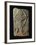 Archer Carved on Small Slab from Temple of Palace of Tell Halaf, Syria-null-Framed Giclee Print
