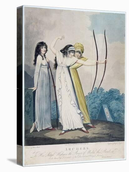 Archers, Engraved by J.H. Wright (Fl.1795-1838) and Conrad Ziegler, 1799 (Aquatint)-Adam Buck-Stretched Canvas