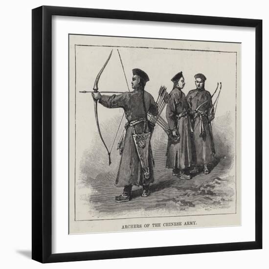 Archers of the Chinese Army-null-Framed Premium Giclee Print