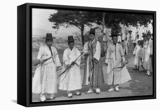 Archers of the Chosen or Korean Empire-Underwood & Underwood-Framed Stretched Canvas