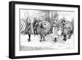 Archery, 1886-Albert E. Sterner-Framed Giclee Print