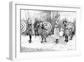 Archery, 1886-Albert E. Sterner-Framed Giclee Print