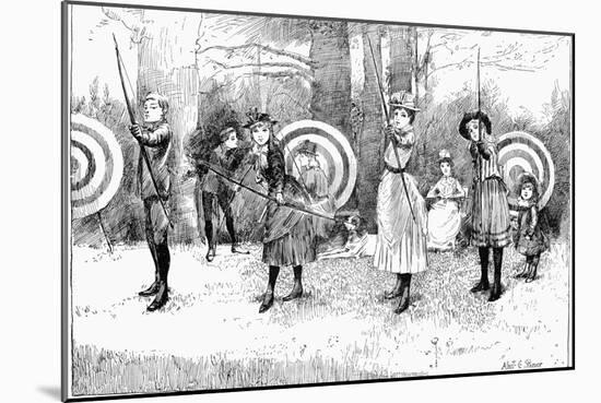 Archery, 1886-Albert E. Sterner-Mounted Giclee Print