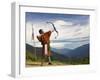 Archery Competition, Bumthang, Bhutan-Peter Adams-Framed Photographic Print