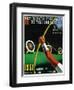 Archery Competition Promotion-Lantern Press-Framed Art Print