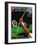 Archery Competition Promotion-Lantern Press-Framed Art Print