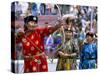 Archery Contest, Naadam Festival, Oulaan Bator (Ulaan Baatar), Mongolia, Central Asia-Bruno Morandi-Stretched Canvas