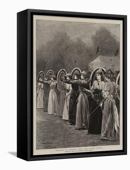 Archery in Regent's Park, the Ladies' Match-Arthur Hopkins-Framed Stretched Canvas