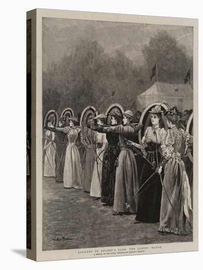 Archery in Regent's Park, the Ladies' Match-Arthur Hopkins-Stretched Canvas