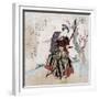 Archery, Japanese Wood-Cut Print-Lantern Press-Framed Premium Giclee Print