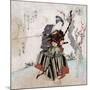 Archery, Japanese Wood-Cut Print-Lantern Press-Mounted Art Print