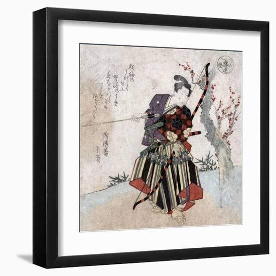 Archery, Japanese Wood-Cut Print-Lantern Press-Framed Art Print