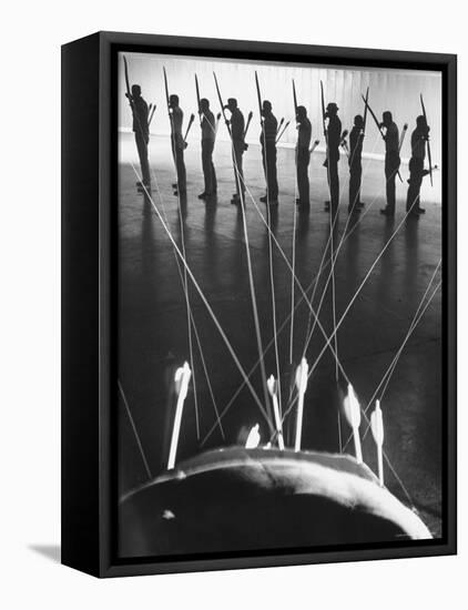 Archery National Tournament Group Shot-Ralph Crane-Framed Stretched Canvas