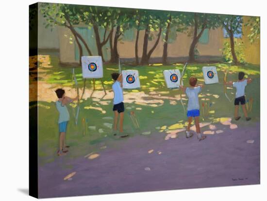 Archery Practise, France-Andrew Macara-Stretched Canvas