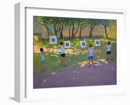 Archery Practise, France-Andrew Macara-Framed Premium Giclee Print