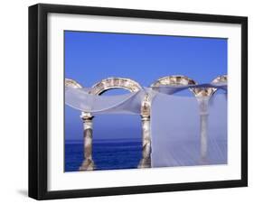 Arches and Sheets of Transparent Gauze Along the Malecon Boardwalk, Puerto Vallarta, Mexico-Nancy & Steve Ross-Framed Photographic Print