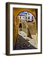 Arches beside the Church Mayor of Santa Mar a de la Encarnacion, Alhama de Granada, Granada Prov...-Panoramic Images-Framed Photographic Print