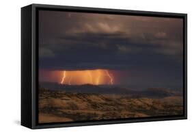 Arches Light Show-Darren White Photography-Framed Stretched Canvas