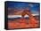 Arches National Park Delicate Arch Sunset in Moab Utah USA Photo Mount-holbox-Framed Stretched Canvas