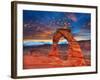 Arches National Park Delicate Arch Sunset in Moab Utah USA Photo Mount-holbox-Framed Premium Photographic Print