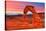 Arches National Park Delicate Arch Sunset in Moab Utah USA Photo Mount-holbox-Stretched Canvas