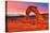 Arches National Park Delicate Arch Sunset in Moab Utah USA Photo Mount-holbox-Stretched Canvas