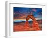 Arches National Park Delicate Arch Sunset in Moab Utah USA Photo Mount-holbox-Framed Photographic Print