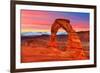 Arches National Park Delicate Arch Sunset in Moab Utah USA Photo Mount-holbox-Framed Photographic Print