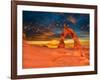 Arches National Park Delicate Arch Sunset in Moab Utah USA Photo Mount-holbox-Framed Photographic Print