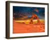 Arches National Park Delicate Arch Sunset in Moab Utah USA Photo Mount-holbox-Framed Photographic Print