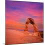 Arches National Park Delicate Arch Sunset in Moab Utah USA Photo Mount-holbox-Mounted Photographic Print