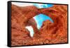 Arches National Park, Utah - Daytime Blue Sky-Lantern Press-Framed Stretched Canvas