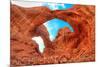 Arches National Park, Utah - Daytime Blue Sky-Lantern Press-Mounted Art Print