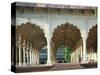 Arches, the Red Fort, Agra, Unesco World Heritage Site, Uttar Pradesh State, India, Asia-Occidor Ltd-Stretched Canvas