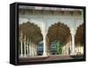 Arches, the Red Fort, Agra, Unesco World Heritage Site, Uttar Pradesh State, India, Asia-Occidor Ltd-Framed Stretched Canvas