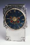A Liberty & Co. Pewter and Enamel Clock (1864-1933)-Archibald Knox-Stretched Canvas