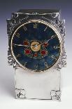 A Liberty & Co. Pewter and Enamel Clock (1864-1933)-Archibald Knox-Framed Giclee Print