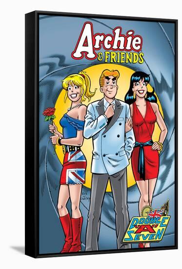 Archie Comics Cover: Archie & Friends No.117 Double A Seven-Rex Lindsey-Framed Stretched Canvas